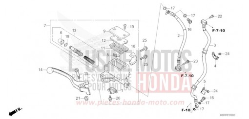 FRONT BRAKE MASTER CYLINDER SH125ADR de 2024